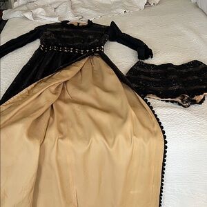 Black Lace Overlay Shorts with Nude Lining